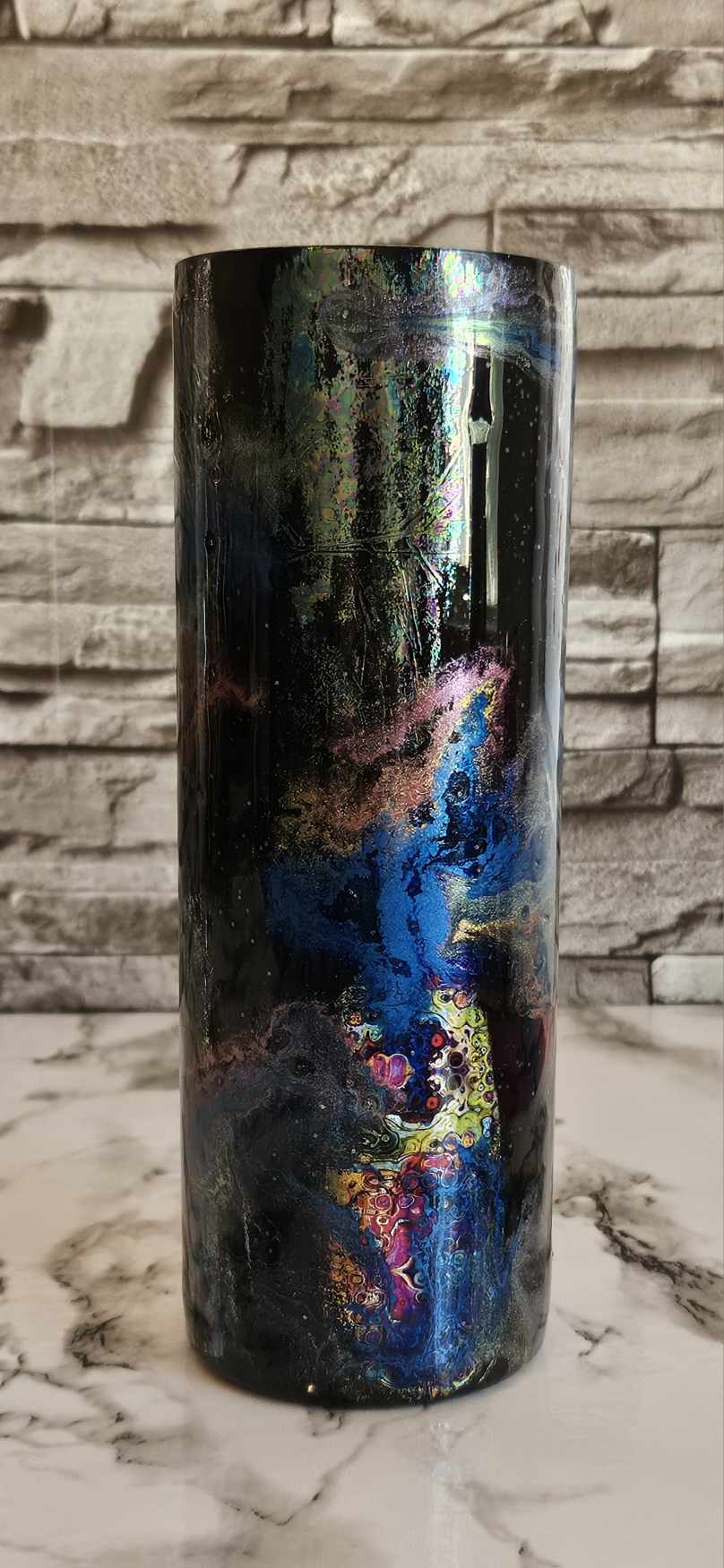 13-20oz Metallic Ink Swirl Tumbler