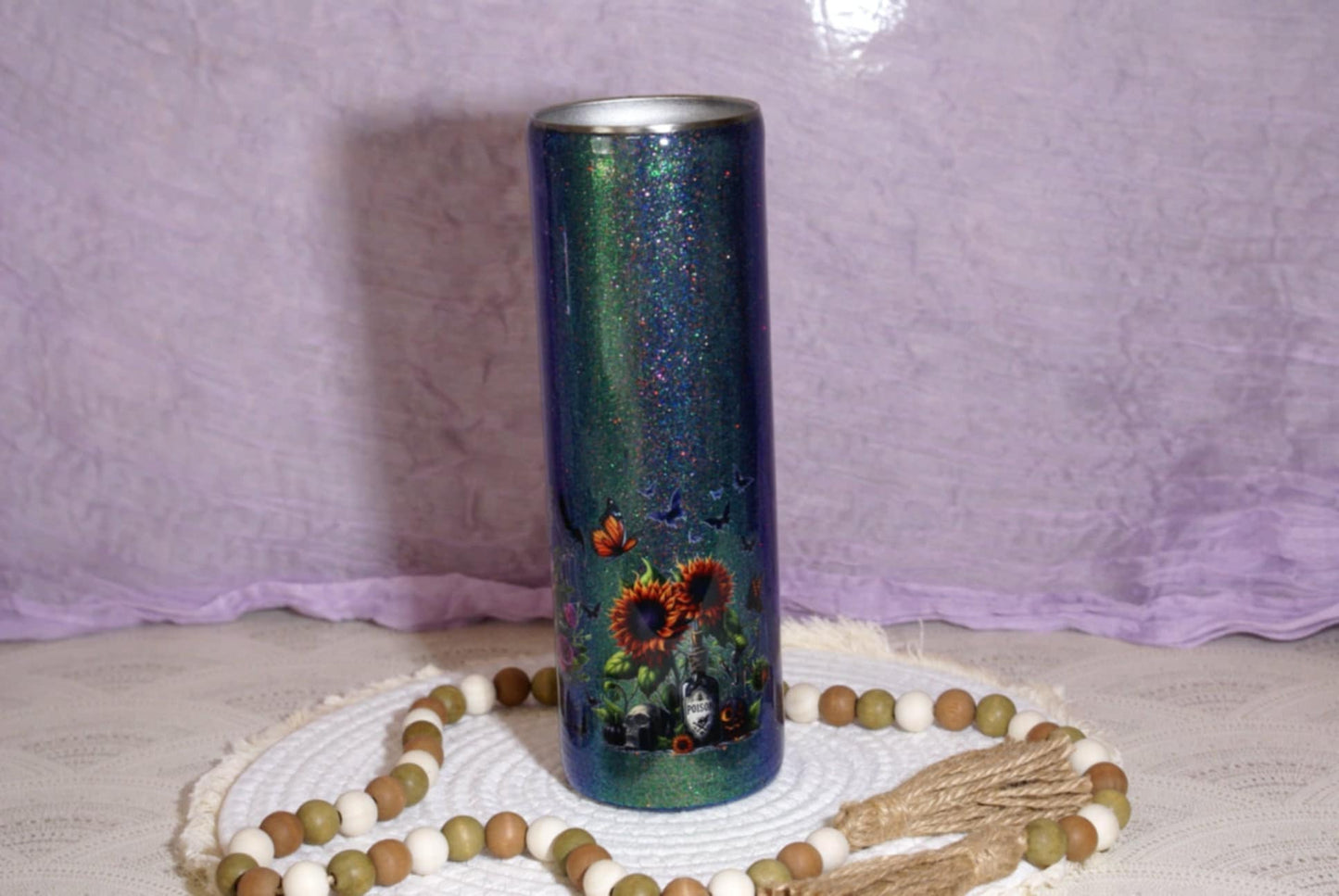 28-30oz Colorshift Skull Tumbler