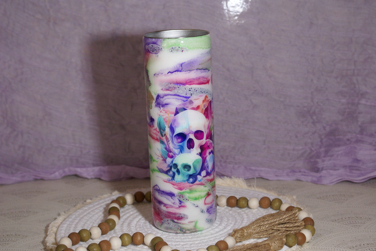 31-30oz Glow in the Dark Skull Tumbler