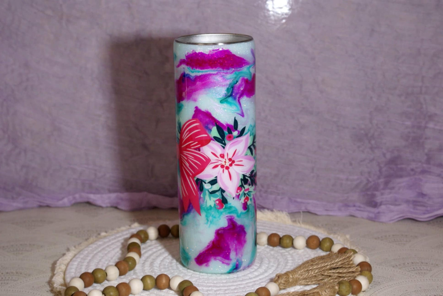 26-30oz Christmas Bow Tumbler