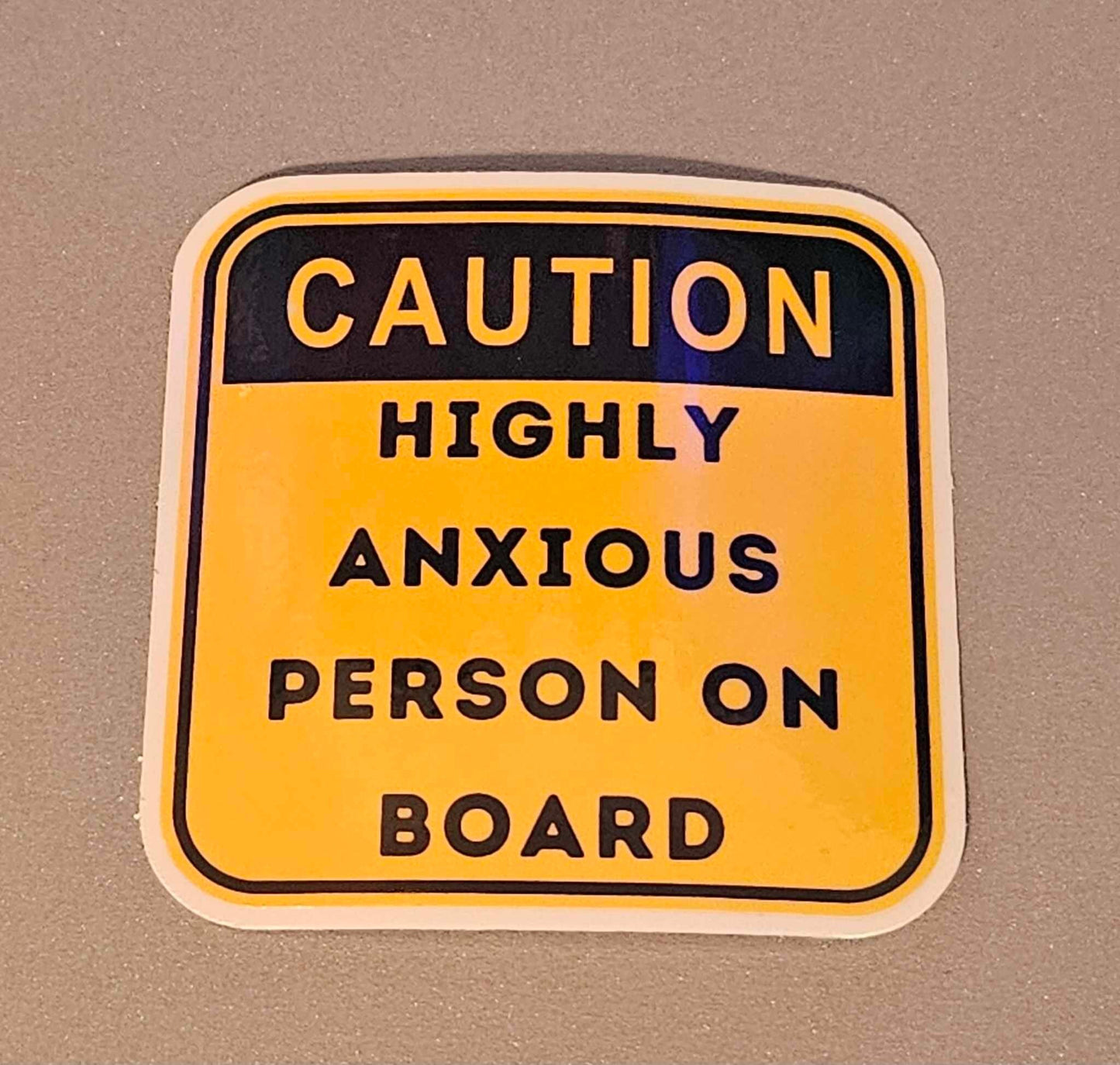 Holographic Caution Sassy Sayings Sticker: Perfect for Laptops, Water Bottles, and More!