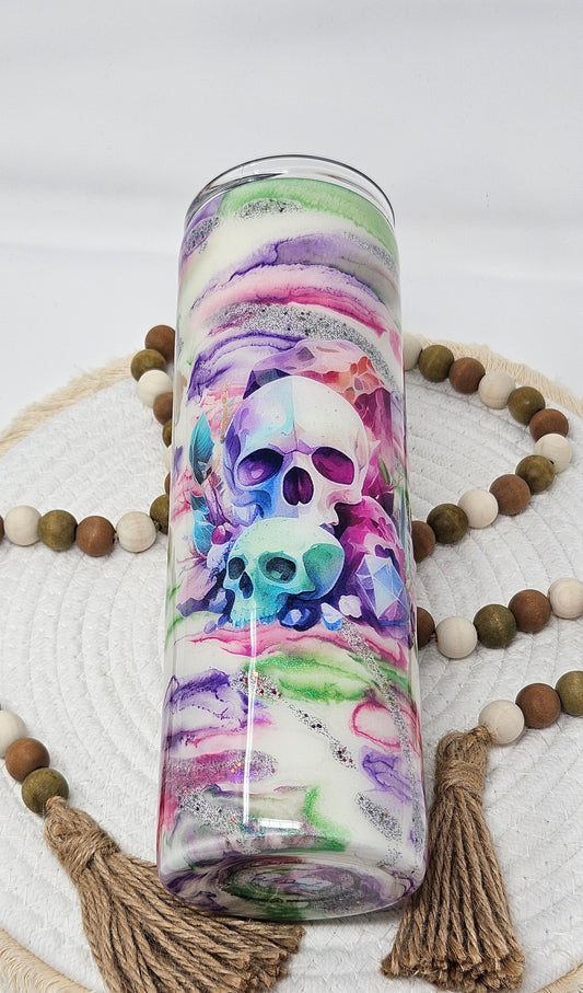 31-30oz Glow in the Dark Skull Tumbler